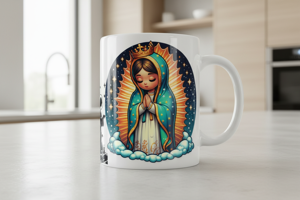 Virgencita & Guardians - UVDTF Wrap for cups/hard surfaces sticker