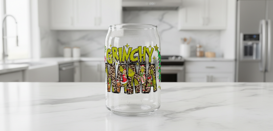 Grinchy Mama - UVDTF Wrap for cups/hard surfaces sticker