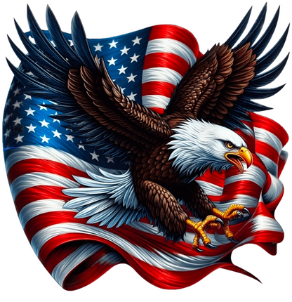 Patriotic Eagle #5 - UVDTF Decal for cups/hard surfaces sticker