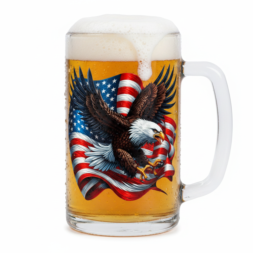 Patriotic Eagle #5 - UVDTF Decal for cups/hard surfaces sticker