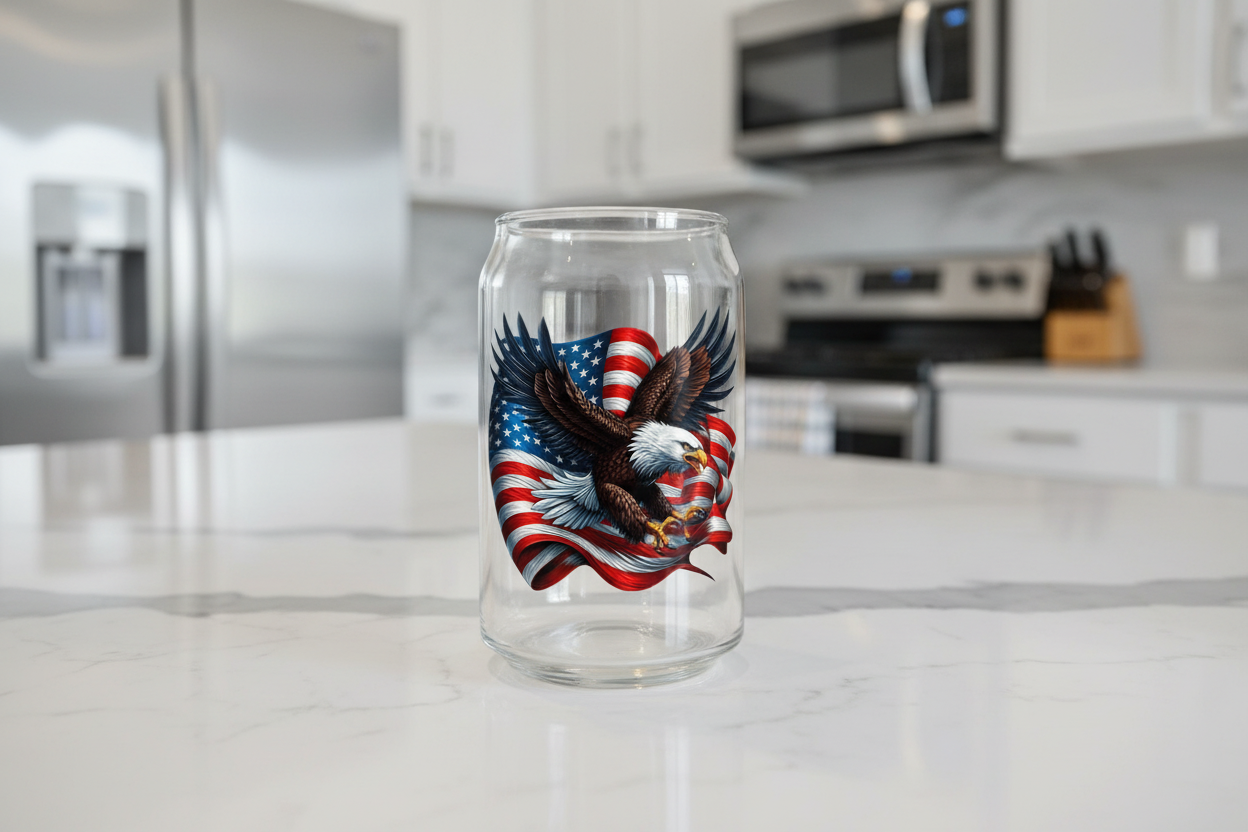 Patriotic Eagle #5 - UVDTF Decal for cups/hard surfaces sticker