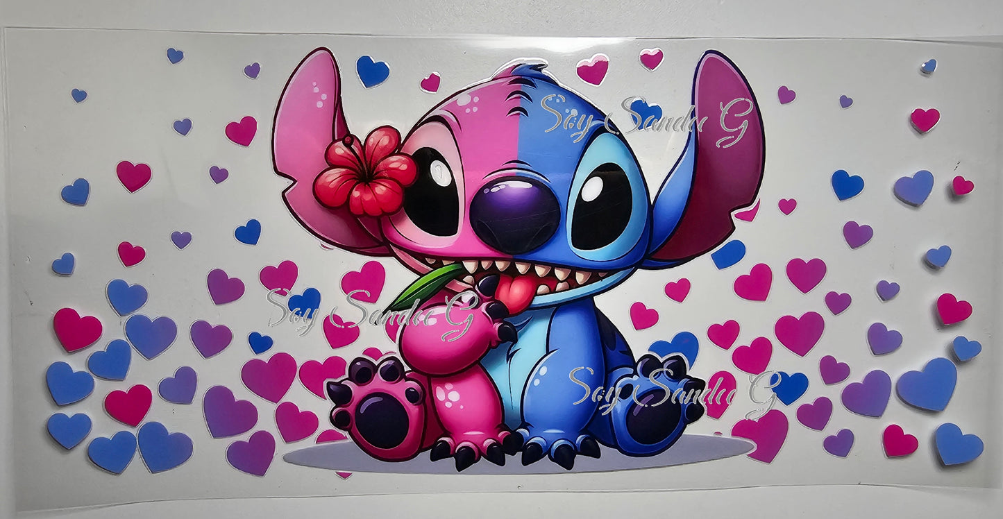 Half Stitch Half Angel - UVDTF Wrap for cups/hard surfaces sticker