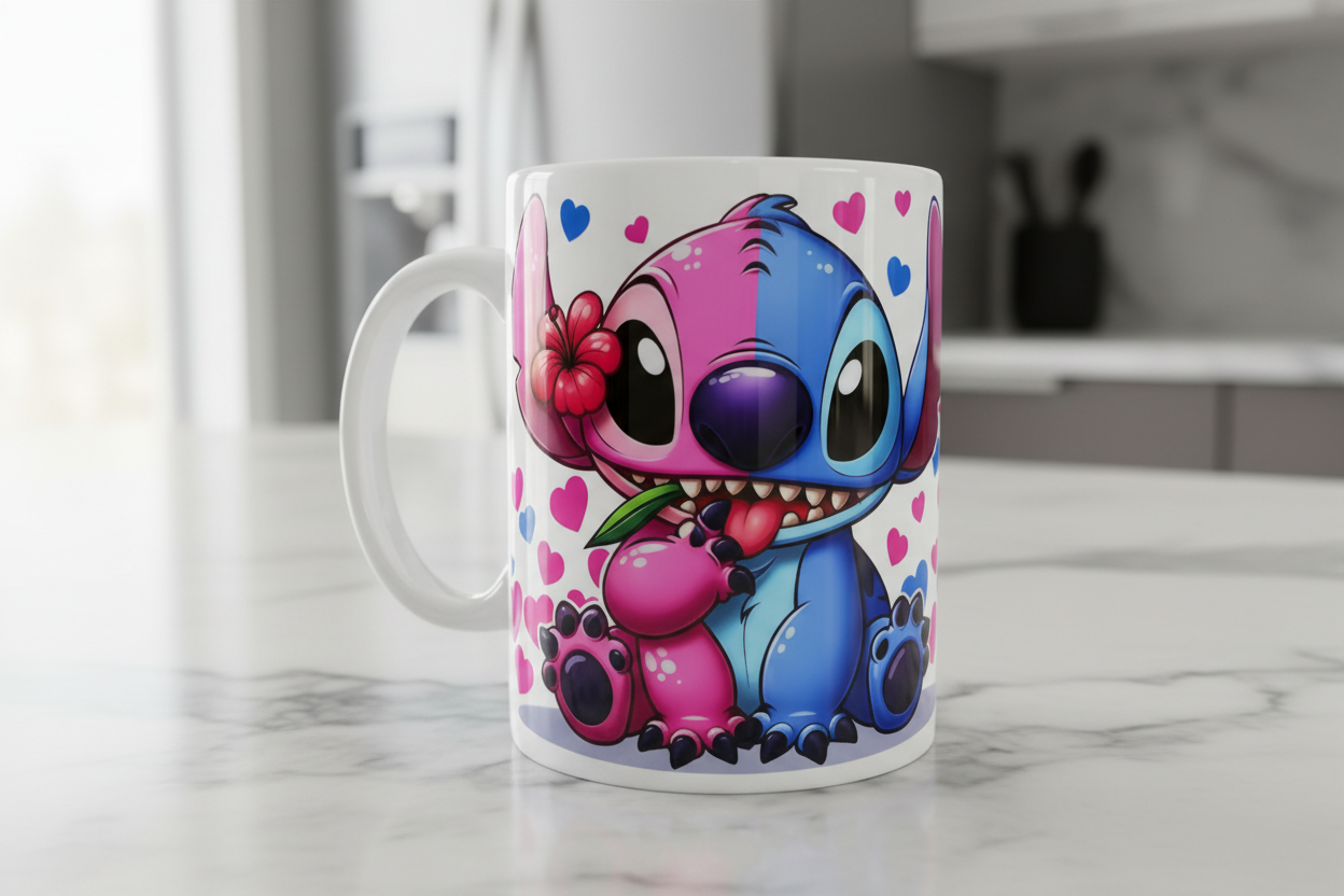 Half Stitch Half Angel - UVDTF Wrap for cups/hard surfaces sticker