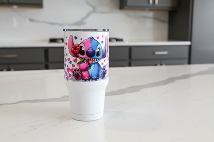 Half Stitch Half Angel - UVDTF Wrap for cups/hard surfaces sticker