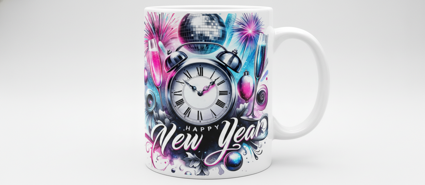 Happy New Year #1 - UVDTF Wrap for cups/hard surfaces sticker