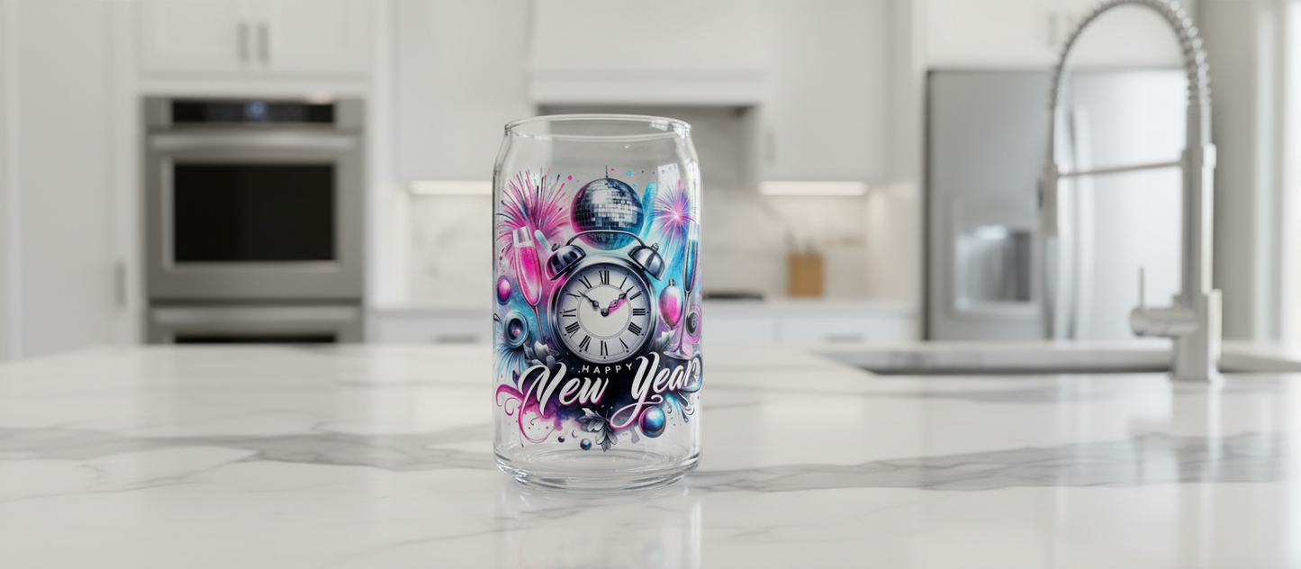 Happy New Year #1 - UVDTF Wrap for cups/hard surfaces sticker