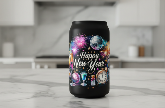 Happy New Years #2 - UVDTF Wrap for cups/hard surfaces sticker