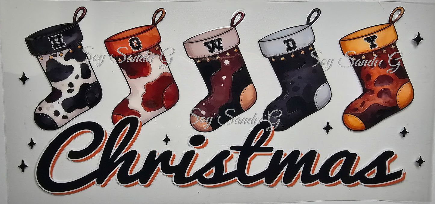 Howdy Stockings - UVDTF Wrap for cups/hard surfaces sticker