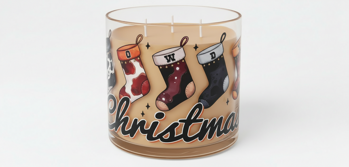 Howdy Stockings - UVDTF Wrap for cups/hard surfaces sticker