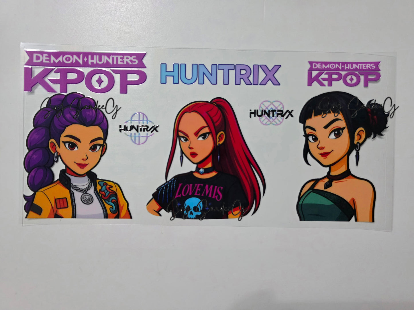 Huntrix Divas - UVDTF Wrap for cups/hard surfaces sticker