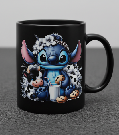 Calcomanía UVDTF de vaca cosida