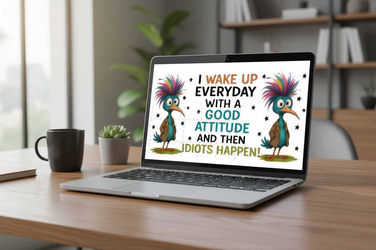 I Wake up Everyday - UVDTF Wrap for cups/hard surfaces sticker