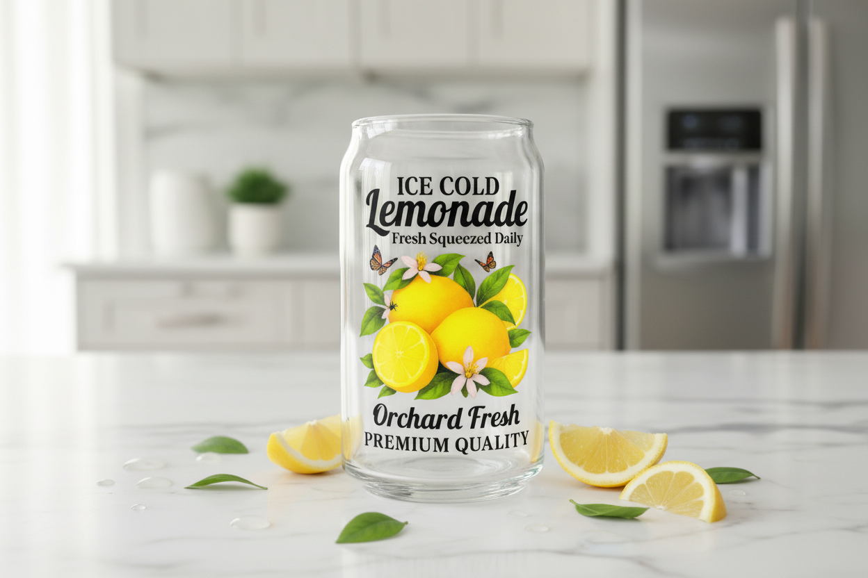 Ice Cold Lemonade - UVDTF Wrap for cups/hard surfaces sticker