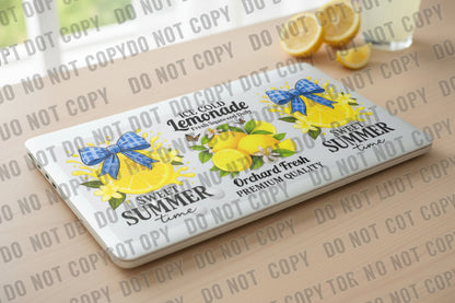 Ice Cold Lemonade - UVDTF Wrap for cups/hard surfaces sticker