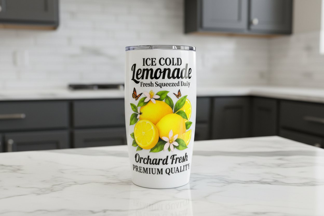Ice Cold Lemonade - UVDTF Wrap for cups/hard surfaces sticker
