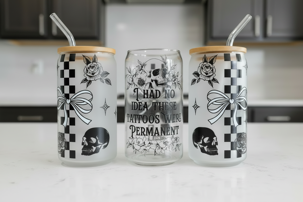 I had no Idea these Tattoos were Permanent - UVDTF Wrap for cups/hard surfaces sticker