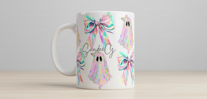 Iridescent Ghosts & Bows - UVDTF Wrap for cups/hard surfaces sticker