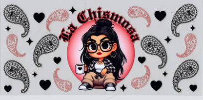 La Chismosa (The Gossip) - UVDTF Wrap for cups/hard surfaces sticker
