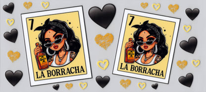 La Borracha (The Drunk) - UVDTF Wrap for cups/hard surfaces sticker