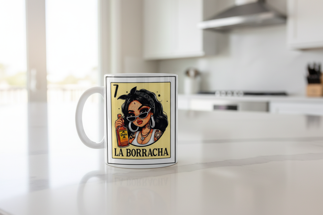 La Borracha (The Drunk) - UVDTF Wrap for cups/hard surfaces sticker