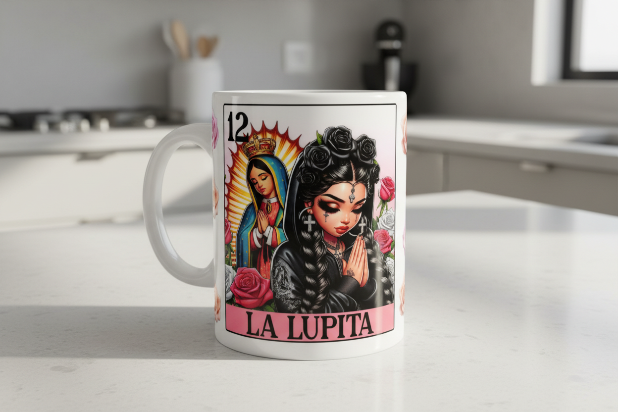 La Lupita (Prayer) - UVDTF Wrap for cups/hard surfaces sticker
