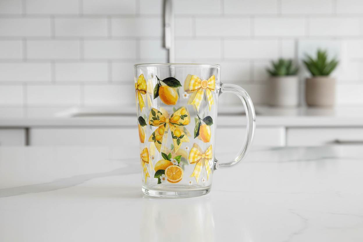 Lemons & Bows - UVDTF Wrap for cups/hard surfaces sticker