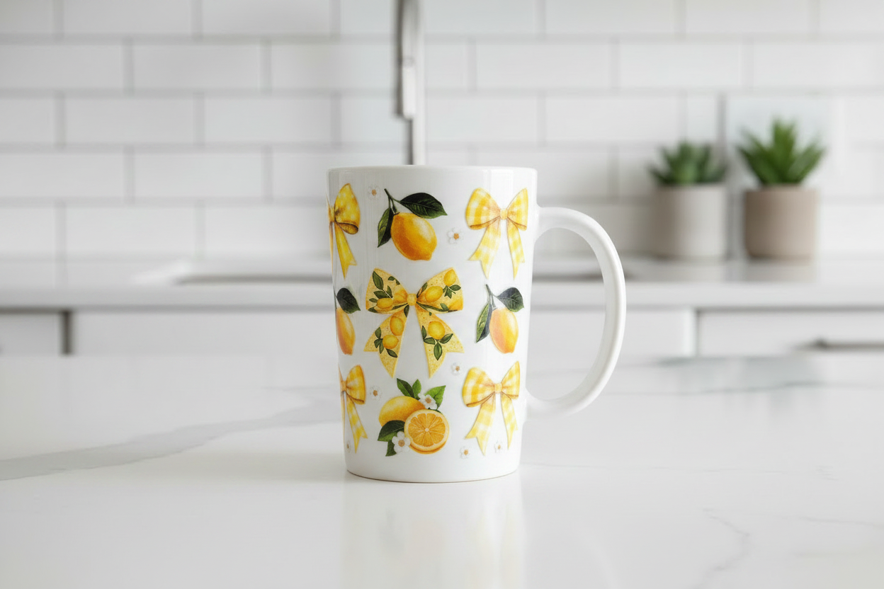 Lemons & Bows - UVDTF Wrap for cups/hard surfaces sticker