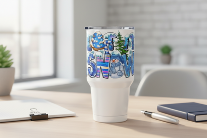 Let It Snow Snowmen - UVDTF Wrap for cups/hard surfaces sticker