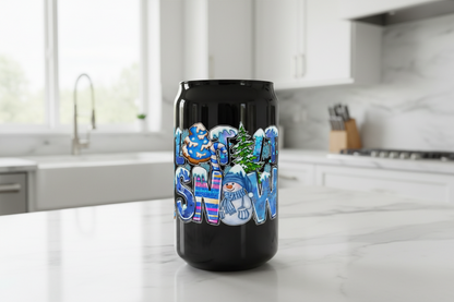 Let It Snow Snowmen - UVDTF Wrap for cups/hard surfaces sticker