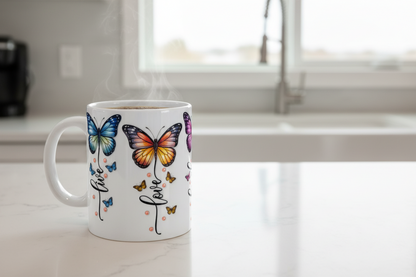 Live Laugh Love Butterflies - UVDTF Wrap for cups/hard surfaces sticker
