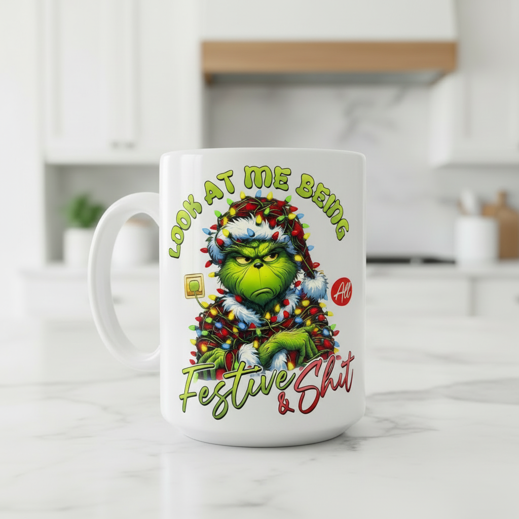 Look at Me Being Festive  - UVDTF Decal for cups/hard surfaes sticker