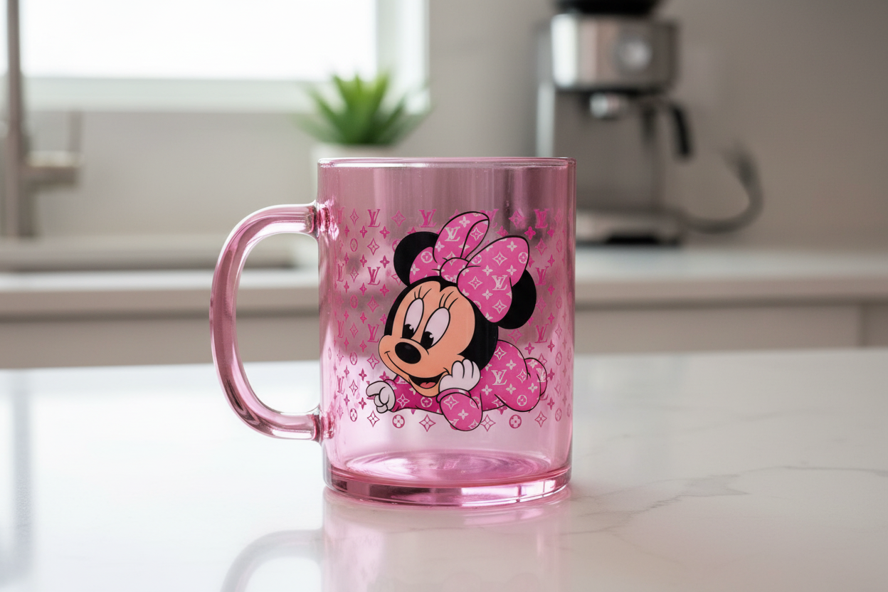 Louis Vuitton Pink Minnie - UVDTF Wrap for cups/hard surfaces sticker