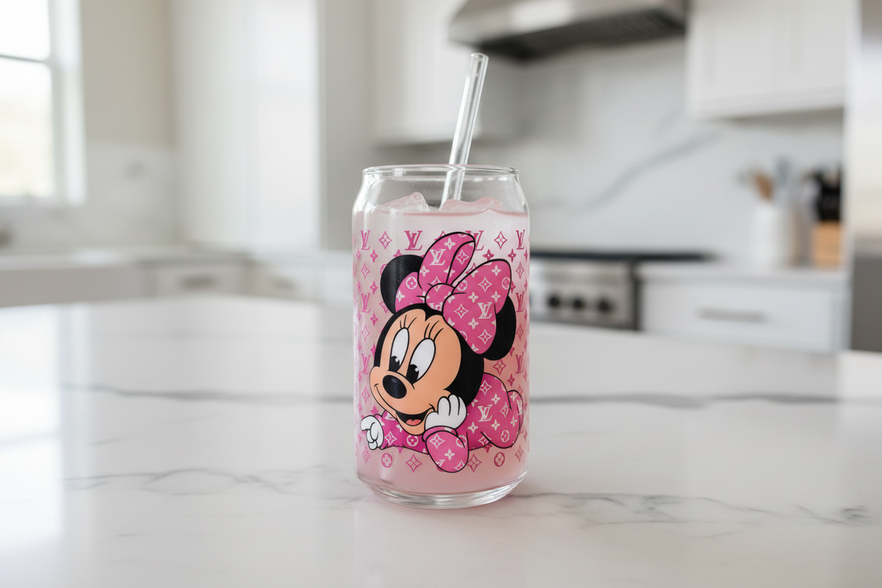 Louis Vuitton Pink Minnie - UVDTF Wrap for cups/hard surfaces sticker