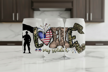 Love My Soldier - UVDTF Wrap for cups/hard surfaces sticker