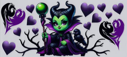 Maleficent - UVDTF Wrap for cups/hard surfaces sticker