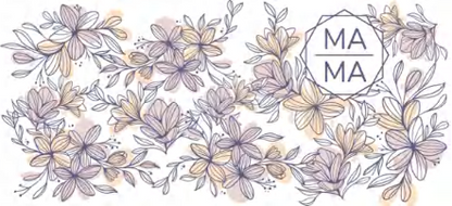 Mama Purple & Yellow - UVDTF Wrap for cups/hard surfaces sticker