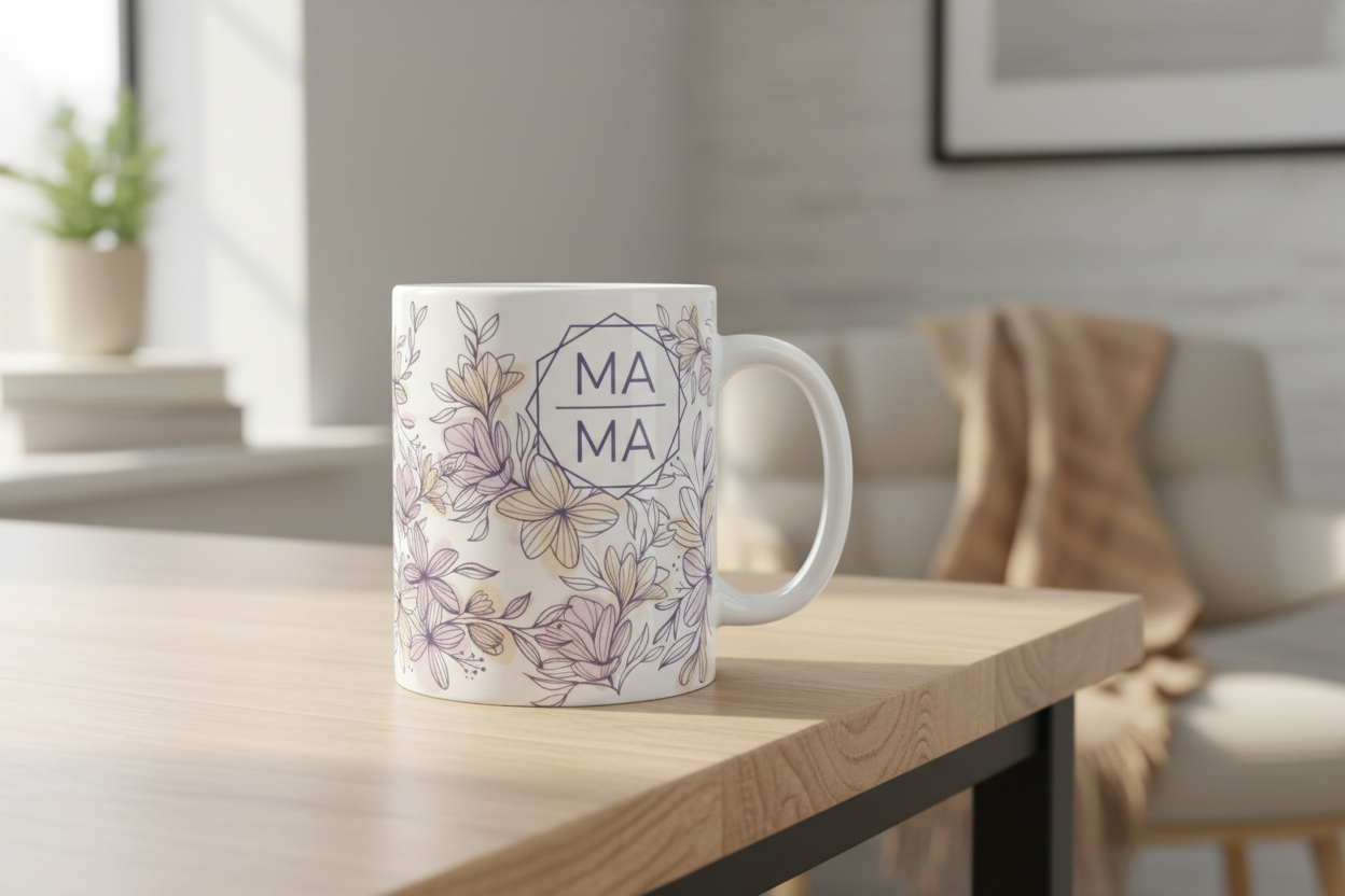 Mama Purple & Yellow - UVDTF Wrap for cups/hard surfaces sticker
