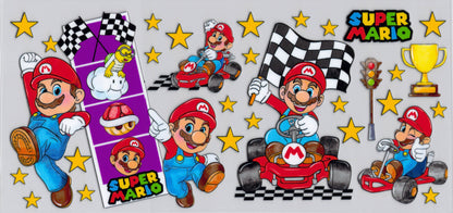 Mario - UVDTF wrap for cups/hard surfaces sticker