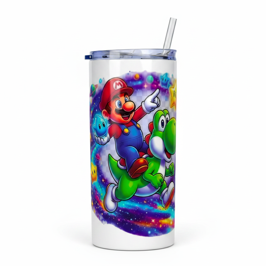 Mario & Yoshi - UVDTF wrap for cups/hard surfaces sticker