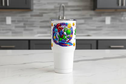 Mario & Yoshi - UVDTF wrap for cups/hard surfaces sticker