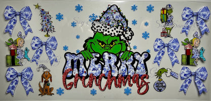 Envoltura UVDTF Feliz Grinchmas