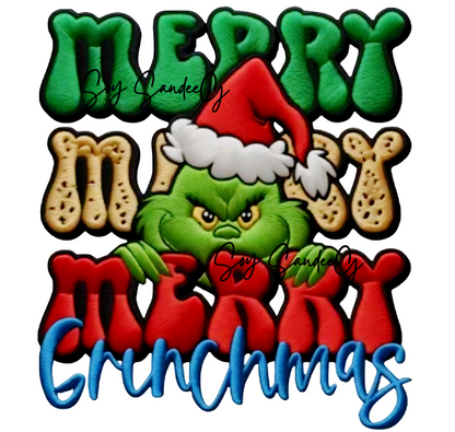 Merry Merry Merry Grinchmas - UVDTF Decal for cups/hard surfaes sticker