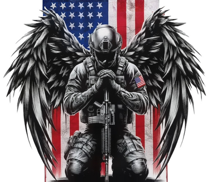 Military Angel - UVDTF Decal for cups/hard surfaces sticker