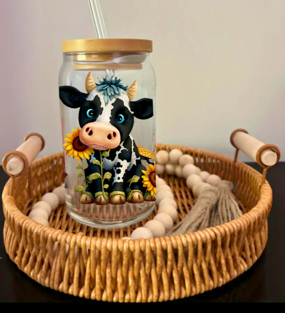 Sunflower Cow - UVDTF Decal