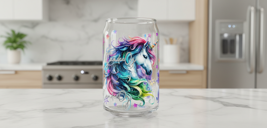 Neon Unicorn - UVDTF Wrap for cups/hard surfaces sticker