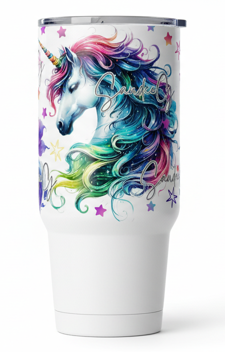 Neon Unicorn - UVDTF Wrap for cups/hard surfaces sticker