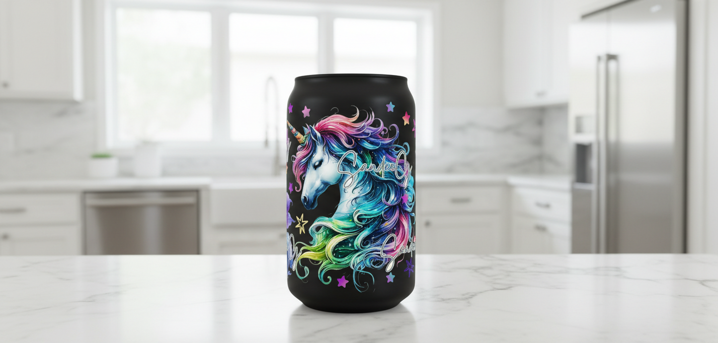Neon Unicorn - UVDTF Wrap for cups/hard surfaces sticker
