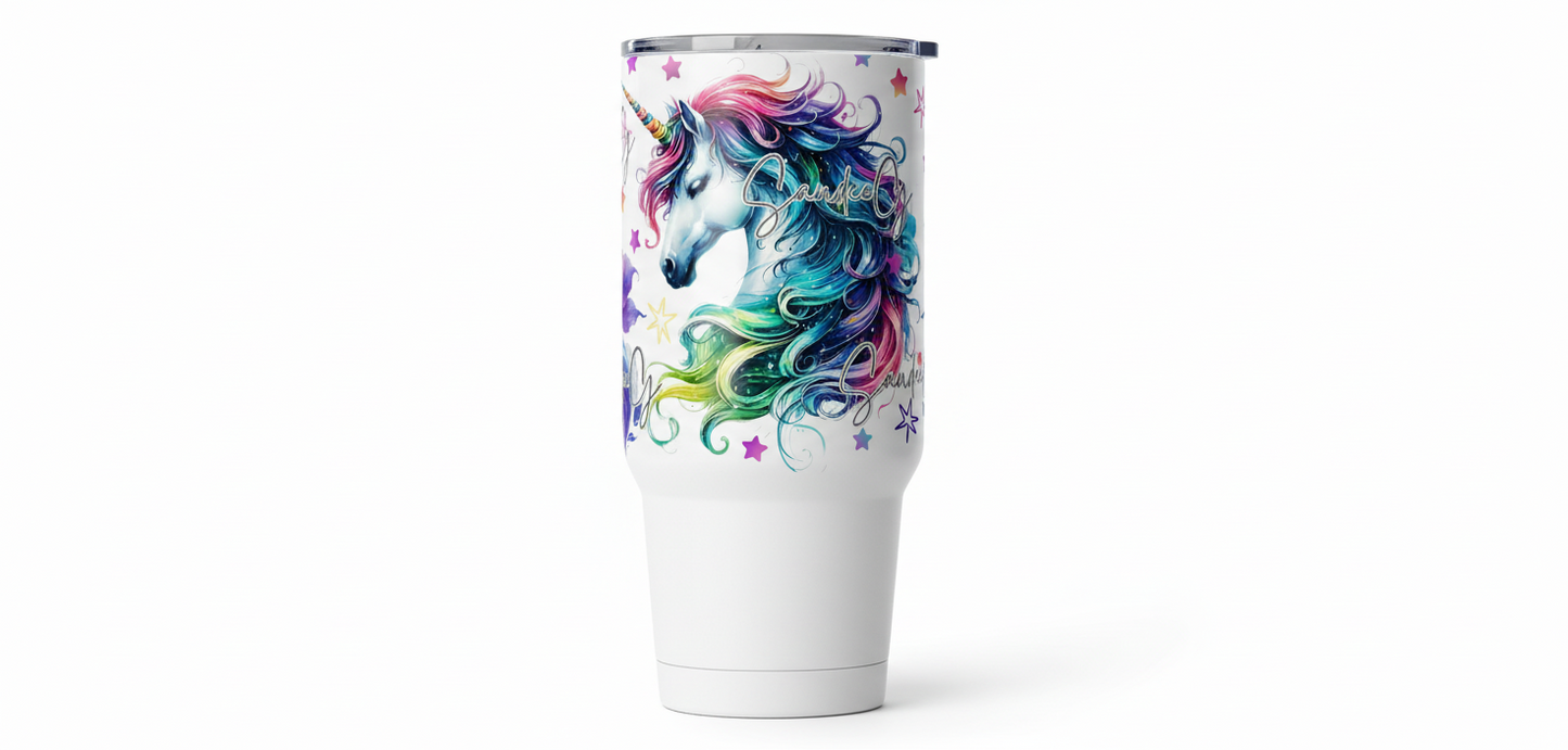 Neon Unicorn - UVDTF Wrap for cups/hard surfaces sticker