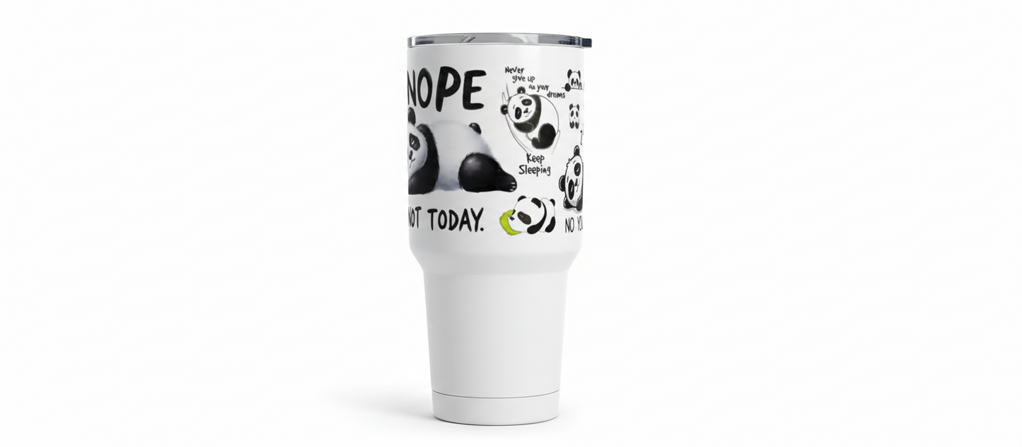 Nope Not Today Panda - UVDTF Wrap for cups/hard surfaces sticker