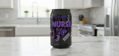 Nurse Life (Purple) - UVDTF Wrap for cups/hard surfaces sticker